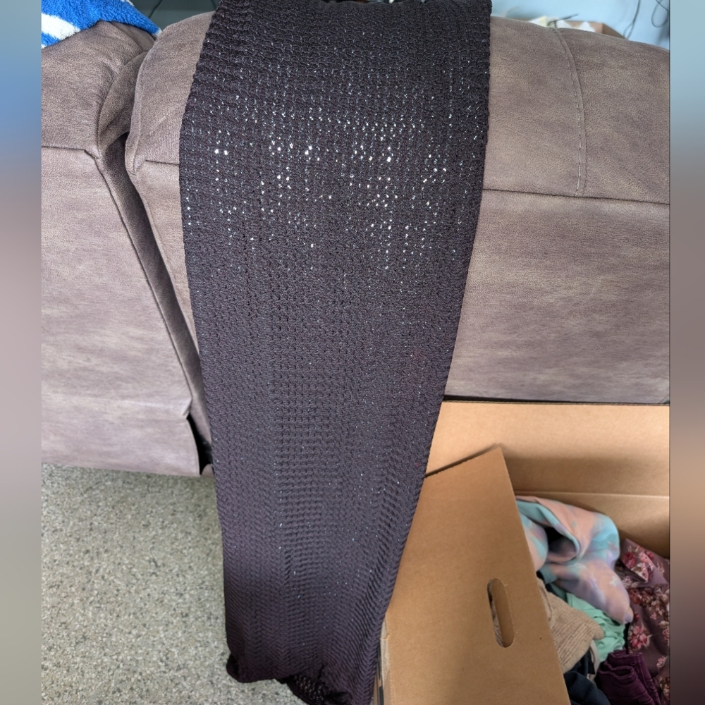 Betsy & Adam Charcoal Knit Accessory